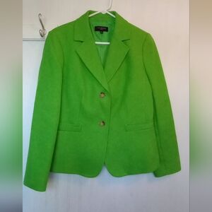 Talbots Lime Green Blazer Size 14P
